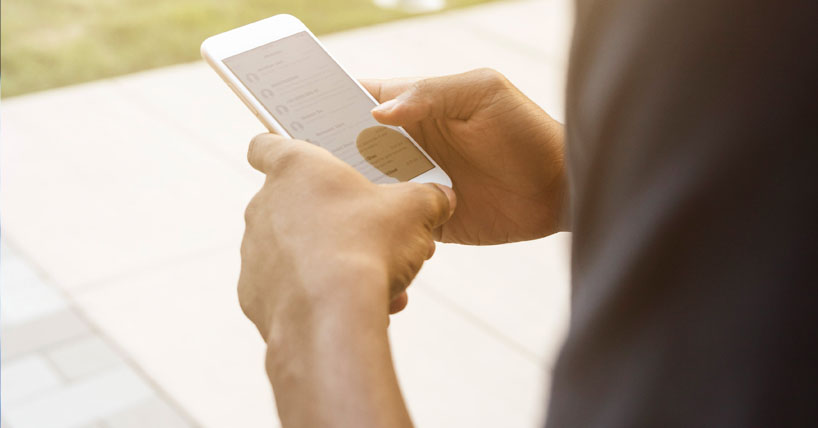 Using a mobile phone